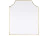 Elegant Lighting Everleigh Brass Notched Wall Mirror