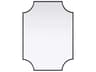 Elegant Lighting Everleigh Black Notched Wall Mirror