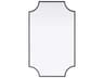 Elegant Lighting Everleigh Black Notched Wall Mirror