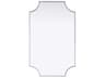 Elegant Lighting Everleigh Silver Notched Wall Mirror