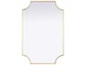 Elegant Lighting Everleigh Brass Notched Wall Mirror