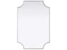 Elegant Lighting Everleigh Silver Notched Wall Mirror