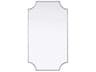 Elegant Lighting Everleigh Silver Notched Wall Mirror