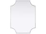 Elegant Lighting Everleigh Silver Notched Wall Mirror