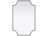Elegant Lighting Everleigh Black Notched Wall Mirror
