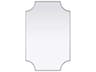 Elegant Lighting Everleigh Silver Notched Wall Mirror