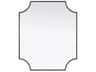 Elegant Lighting Everleigh Black Notched Wall Mirror