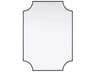 Elegant Lighting Everleigh Black Notched Wall Mirror