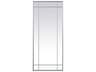 Elegant Lighting Viola Silver Rectangular Floor Mirror