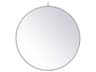 Elegant Lighting Eternity White Round Wall Mirror