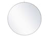 Elegant Lighting Eternity White Round Wall Mirror