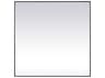 Elegant Lighting Eternity Square Wall Mirror