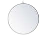 Elegant Lighting Eternity White Round Wall Mirror