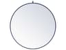 Elegant Lighting Eternity Blue Round Wall Mirror