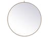 Elegant Lighting Eternity Brass Round Wall Mirror