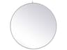 Elegant Lighting Eternity Silver Round Wall Mirror