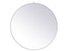 Elegant Lighting Eternity White Round Wall Mirror