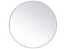 Elegant Lighting Eternity Silver Round Wall Mirror