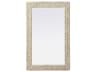Elegant Lighting Marlowe Linen White Rectangular Wall Mirror