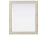 Elegant Lighting Marlowe Linen White Rectangular Wall Mirror