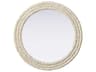 Elegant Lighting Marlowe Linen White Round Wall Mirror