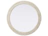 Elegant Lighting Marlowe Linen White Round Wall Mirror