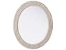Elegant Lighting Marlowe Linen White Oval Wall Mirror