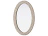 Elegant Lighting Marlowe Linen White Oval Wall Mirror