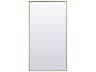 Elegant Lighting Eternity Brass Rectangular Floor Mirror