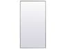 Elegant Lighting Eternity Silver Rectangular Floor Mirror