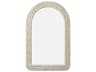 Elegant Lighting Marlowe Linen White Arch Wall Mirror