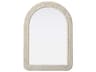 Elegant Lighting Marlowe Linen White Arch Wall Mirror