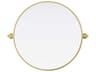 Elegant Lighting Amoura Brass Round Wall Mirror