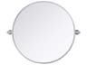 Elegant Lighting Amoura Silver Round Wall Mirror