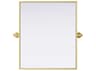 Elegant Lighting Amoura Brass Rectangular Wall Mirror