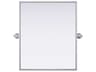 Elegant Lighting Amoura Silver Rectangular Wall Mirror