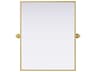 Elegant Lighting Amoura Brass Rectangular Wall Mirror