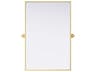 Elegant Lighting Amoura Brass Rectangular Wall Mirror
