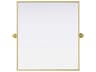Elegant Lighting Amoura Brass Rectangular Wall Mirror