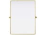Elegant Lighting Amoura Brass Rectangular Wall Mirror