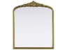 Elegant Lighting Naomi Distressed Antique Brass Wall Mirror