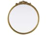 Elegant Lighting Naomi Distressed Antique Brass Round Wall Mirror