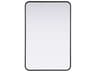 Elegant Lighting Remy Black Rectangular Wall Mirror