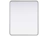 Elegant Lighting Remy Silver Rectangular Wall Mirror