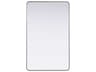 Elegant Lighting Remy Silver Rectangular Wall Mirror