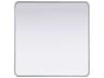 Elegant Lighting Remy Silver Square Wall Mirror