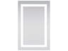 Elegant Lighting Nova Glossy White 5000K LED Rectangular Wall Mirror