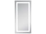 Elegant Lighting Nova Glossy White 5000K LED Rectangular Wall Mirror
