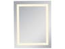 Elegant Lighting Nova Glossy White 3000K LED Rectangular Wall Mirror