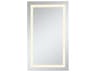 Elegant Lighting Nova Glossy White 3000K LED Rectangular Wall Mirror